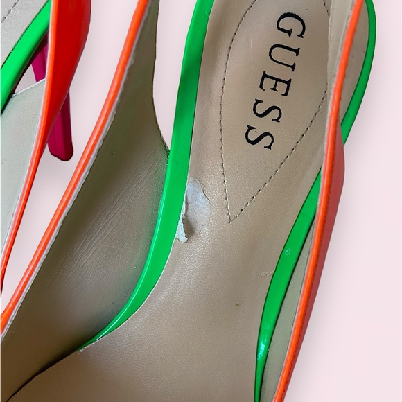 SOLD • neon Guess heels - Picture 3 of 8